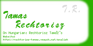 tamas rechtorisz business card
